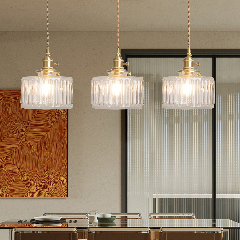 Suspension vintage en cristal