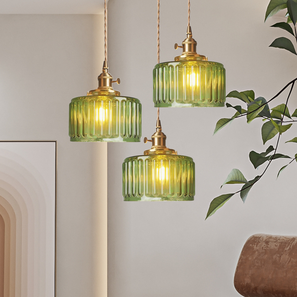 Suspension vintage en cristal