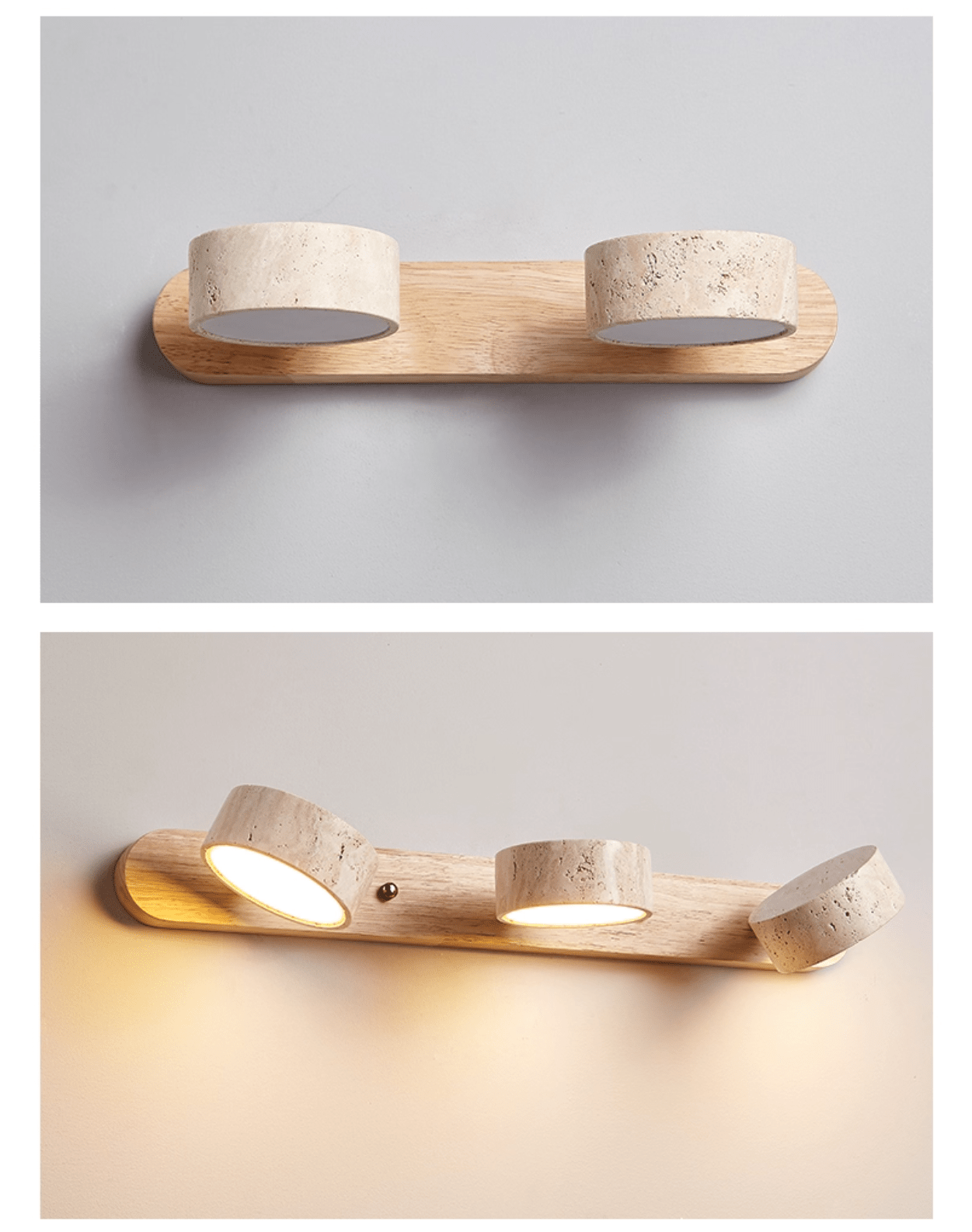 Applique murale Travertine Duo