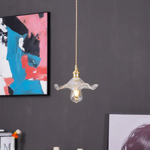 Lampe élégante en forme de fleur d'hibiscus