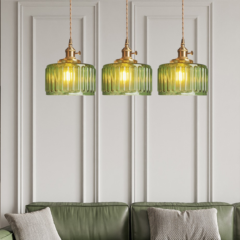 Suspension vintage en cristal