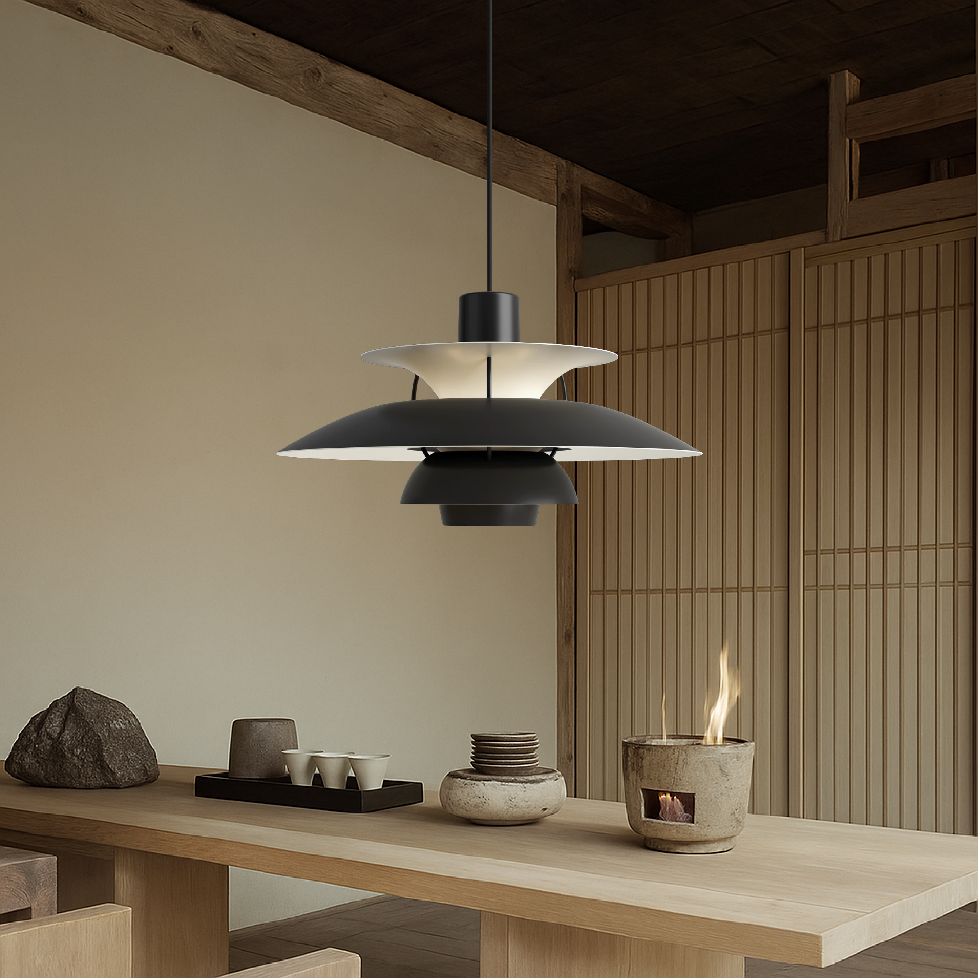 Suspension danoise multicouche