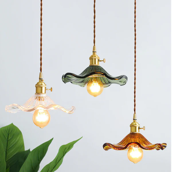 Lampe élégante en forme de fleur d'hibiscus