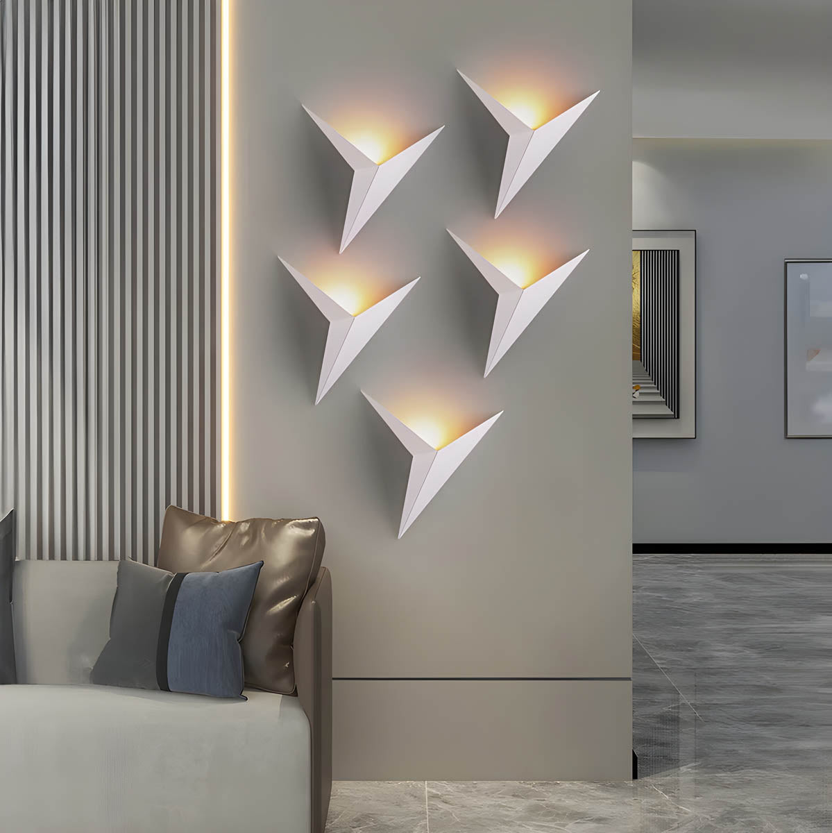 Applique murale en forme d'oiseau