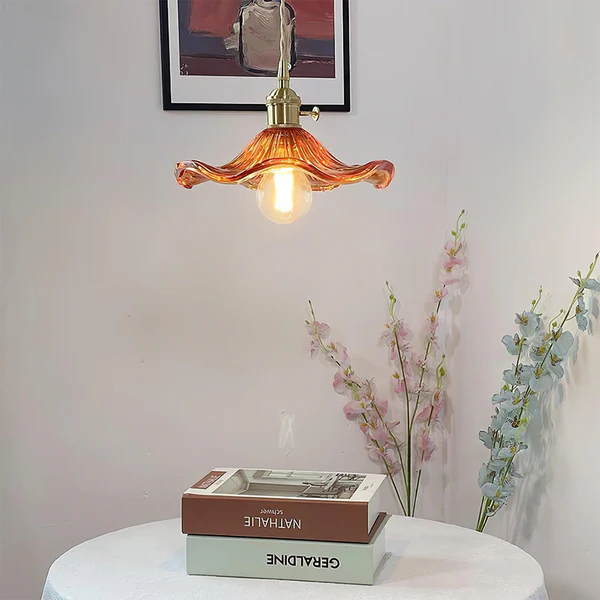 Lampe élégante en forme de fleur d'hibiscus