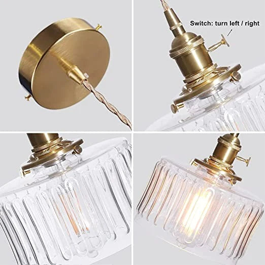 Suspension vintage en cristal