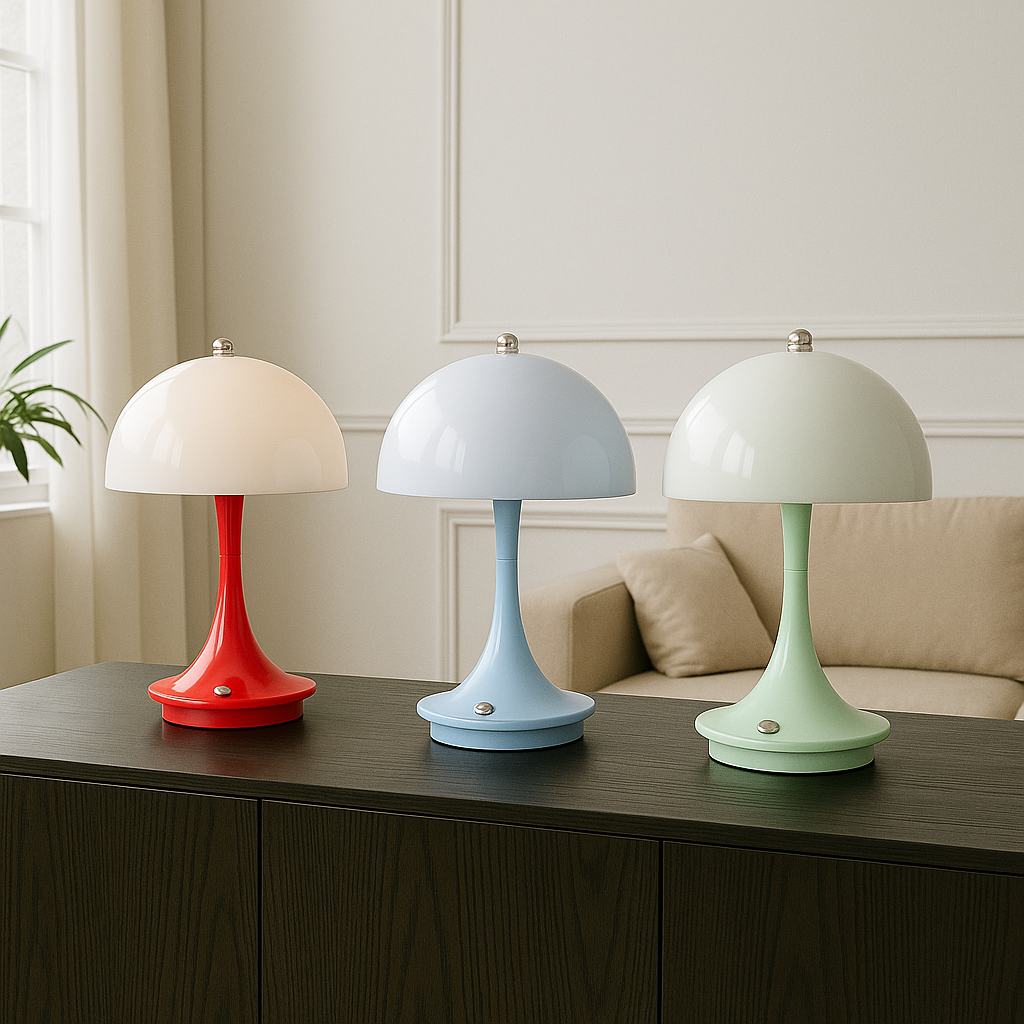 Lampe de table champignon