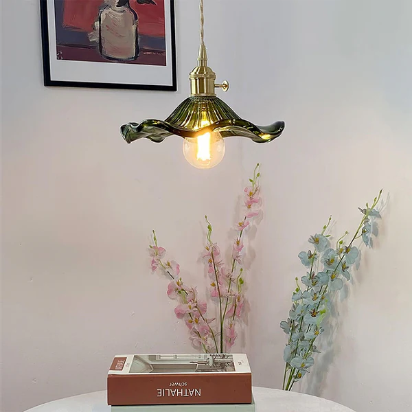 Lampe élégante en forme de fleur d'hibiscus
