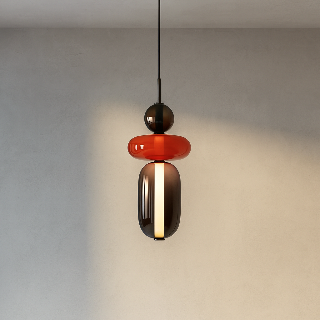 Suspension en verre candi