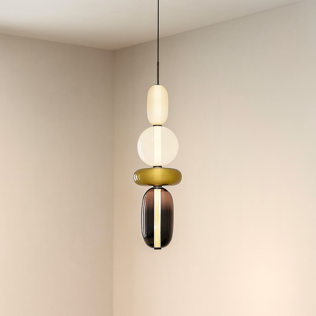 Suspension en verre candi