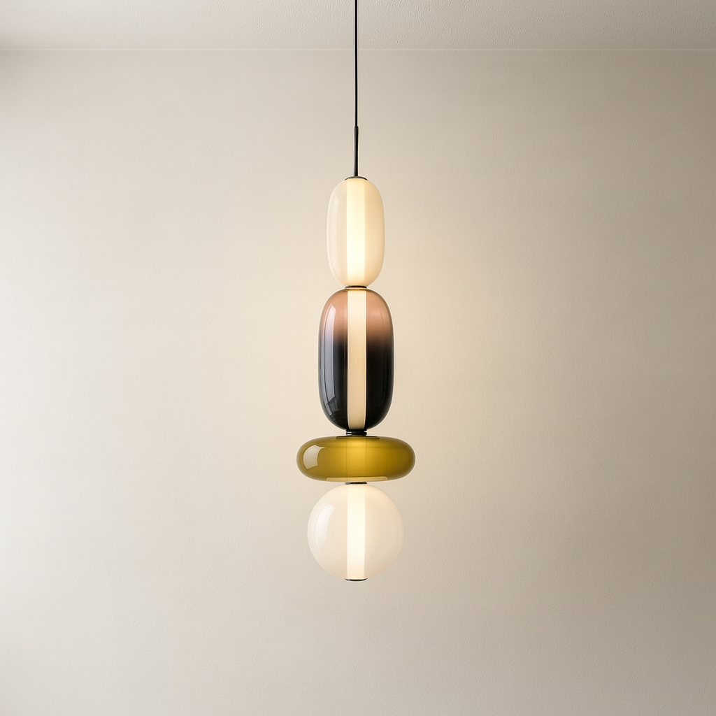 Suspension en verre candi