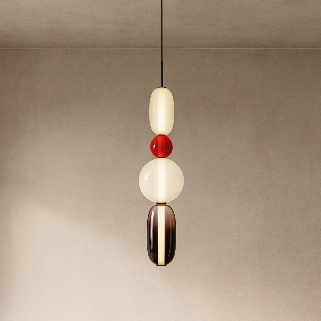 Suspension en verre candi