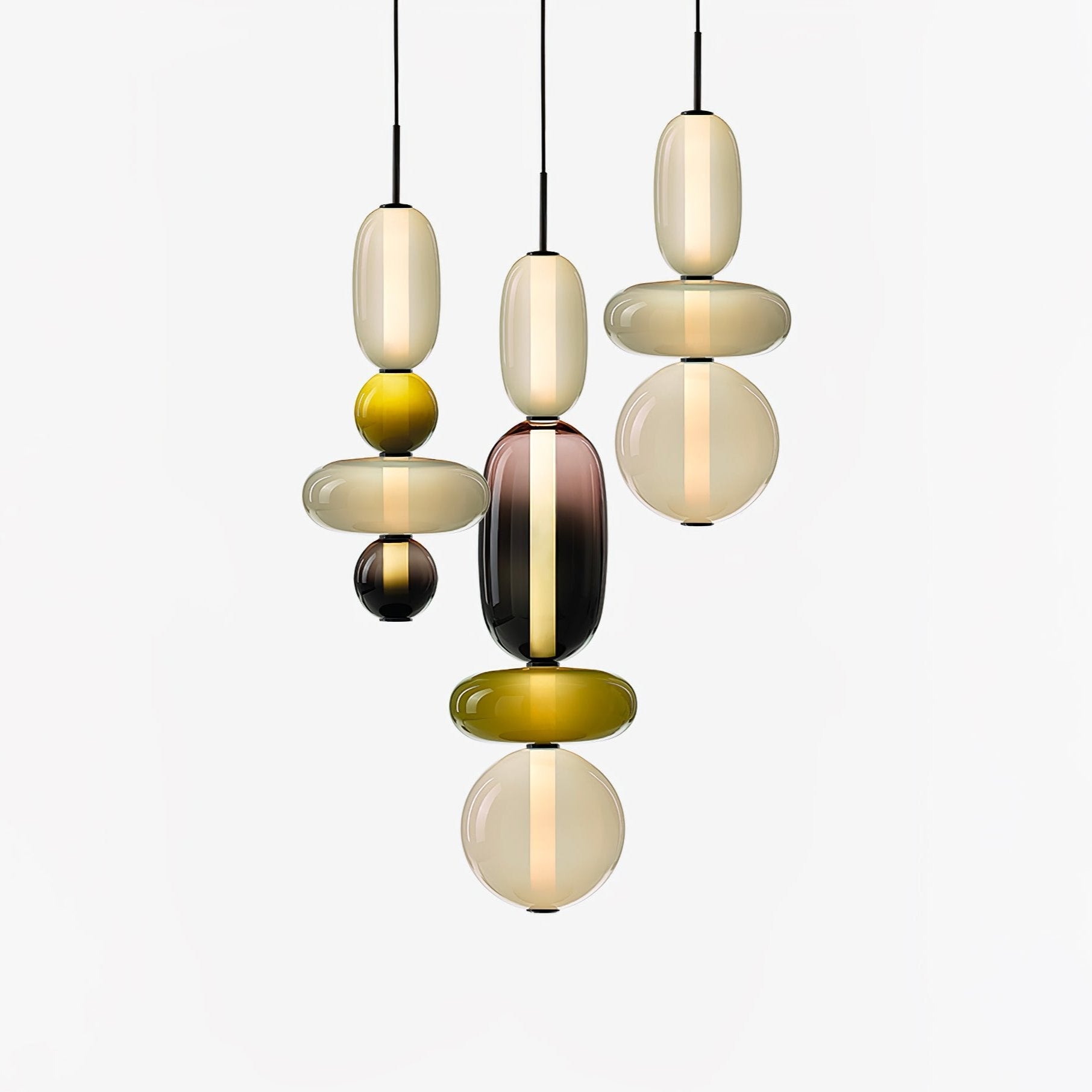 Suspension en verre candi