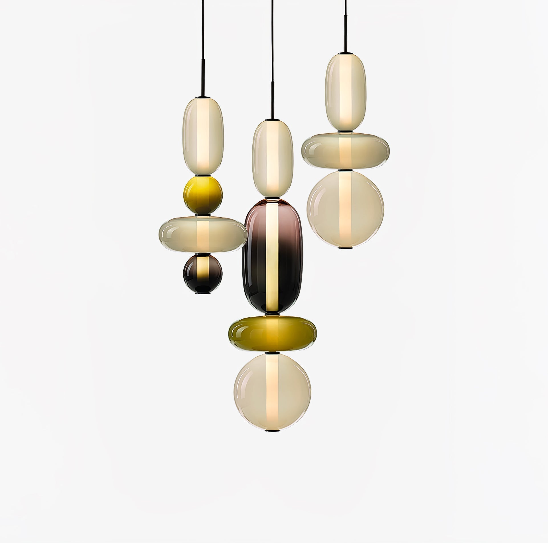 Suspension en verre candi