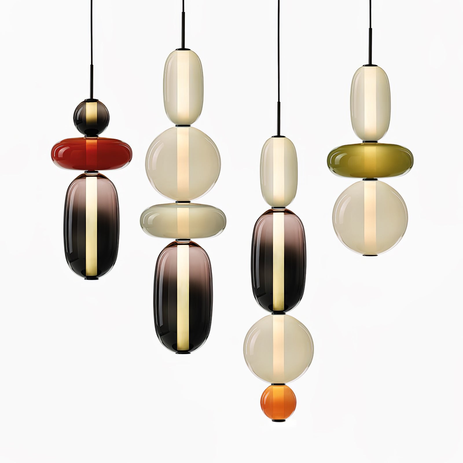 Suspension en verre candi