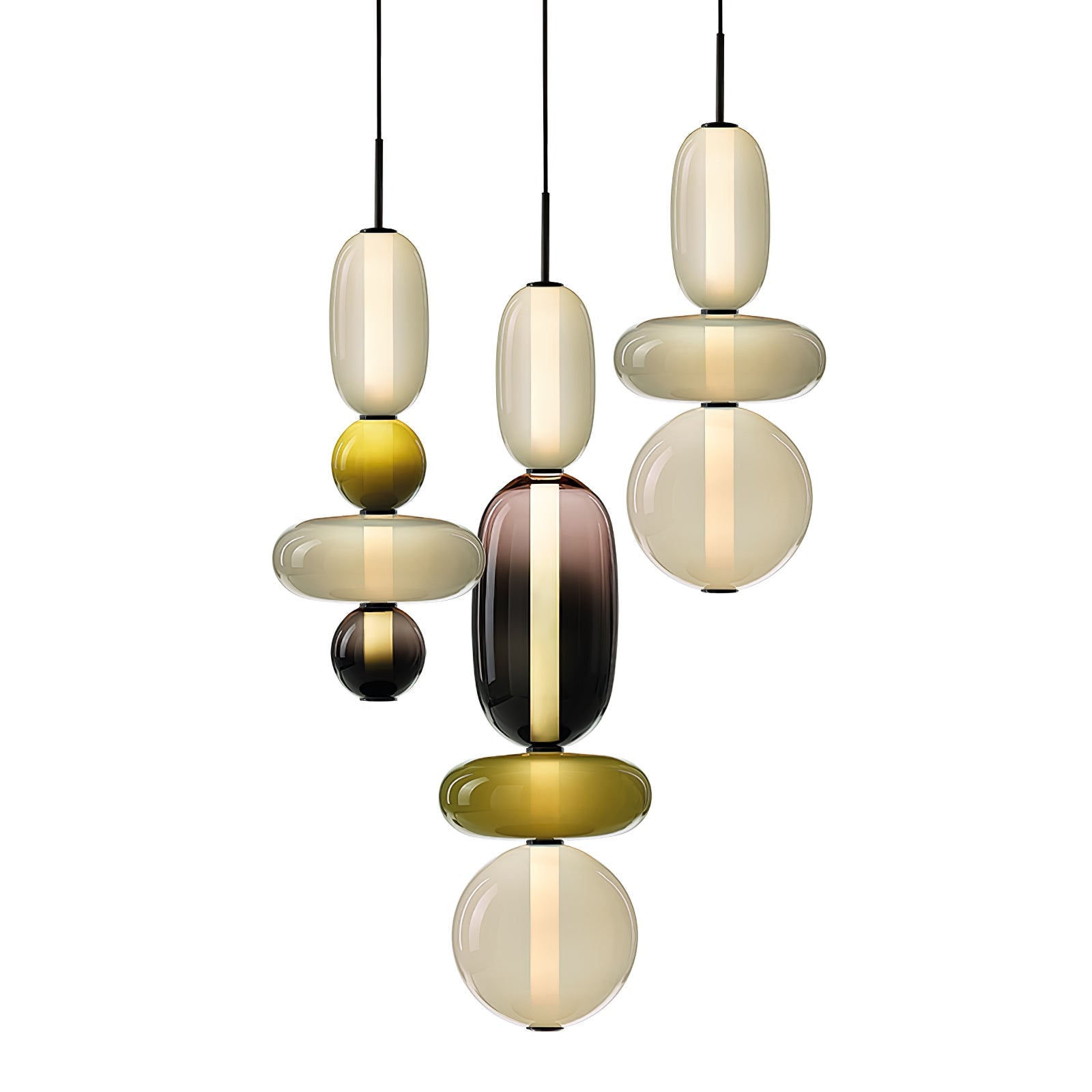 Suspension en verre candi