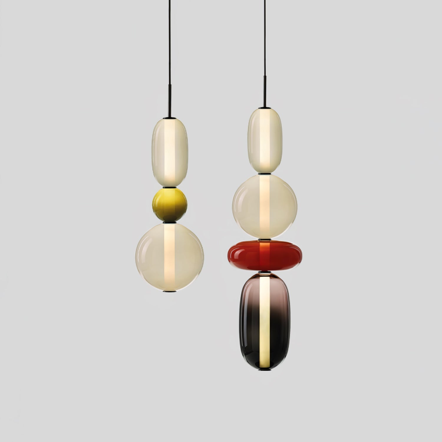 Suspension en verre candi