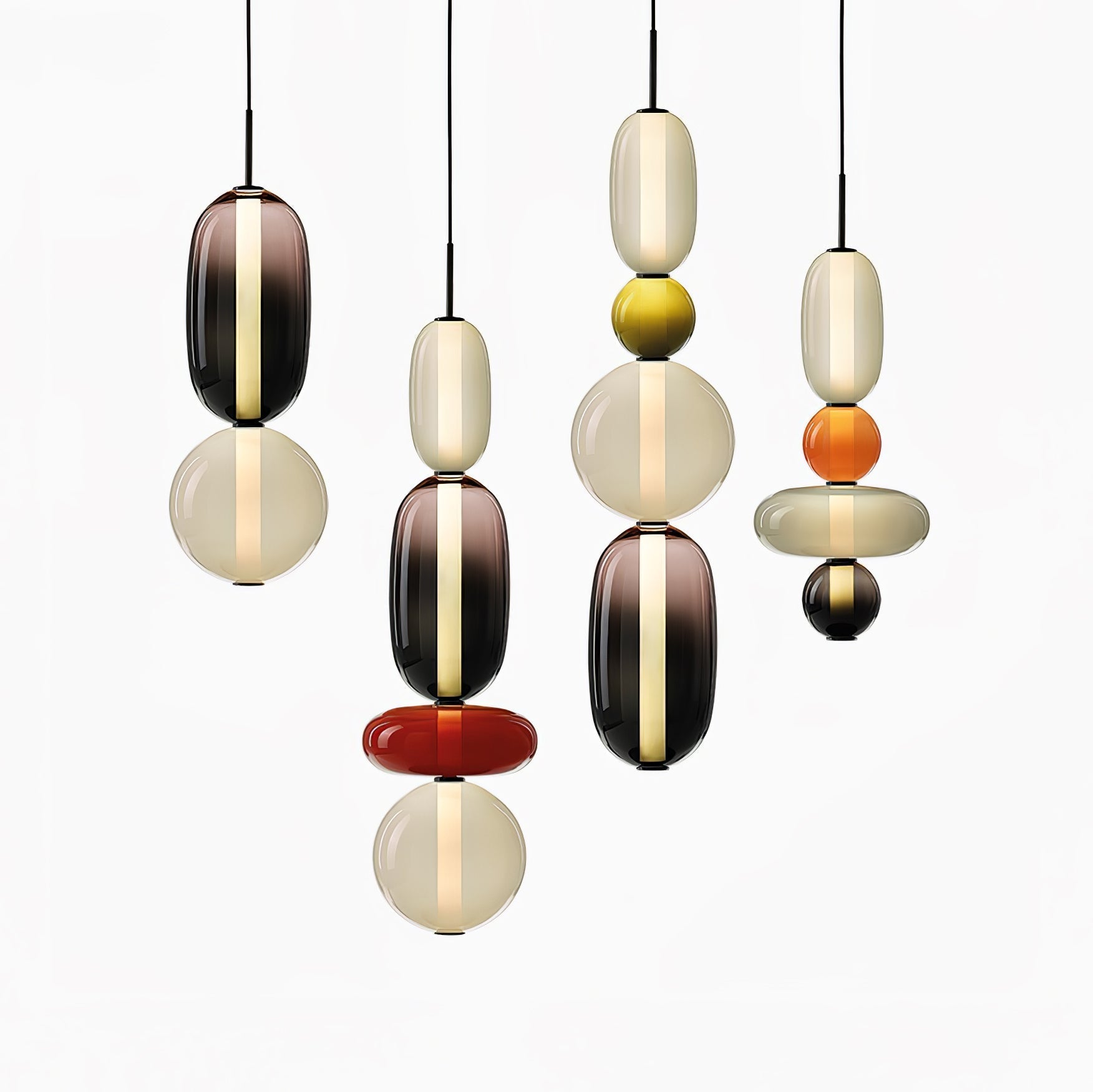 Suspension en verre candi