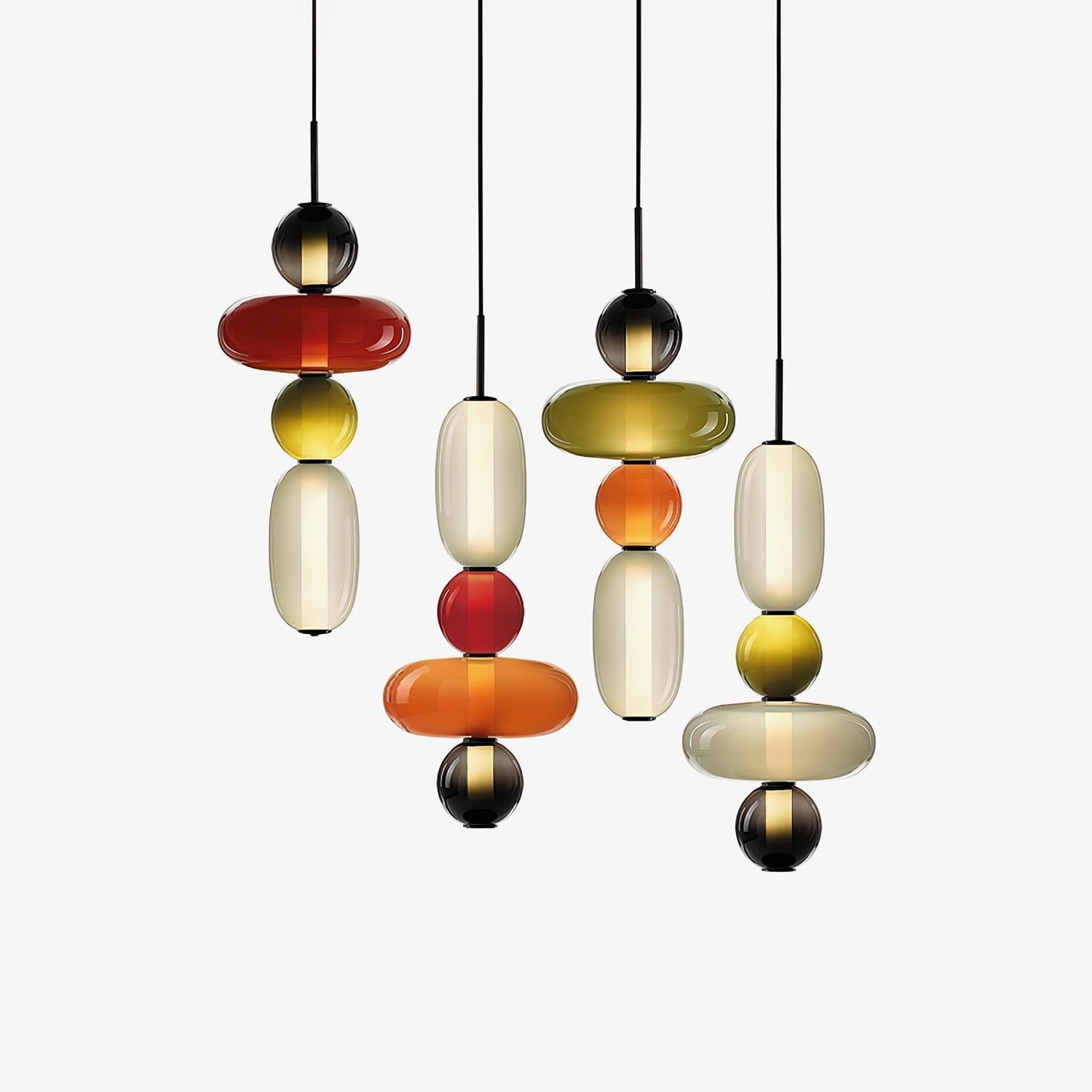Suspension en verre candi