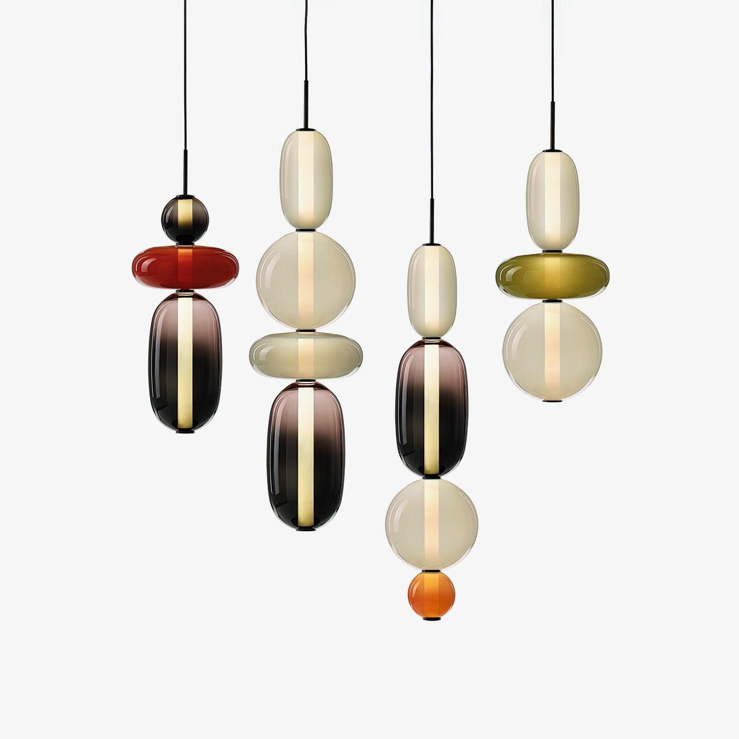 Suspension en verre candi