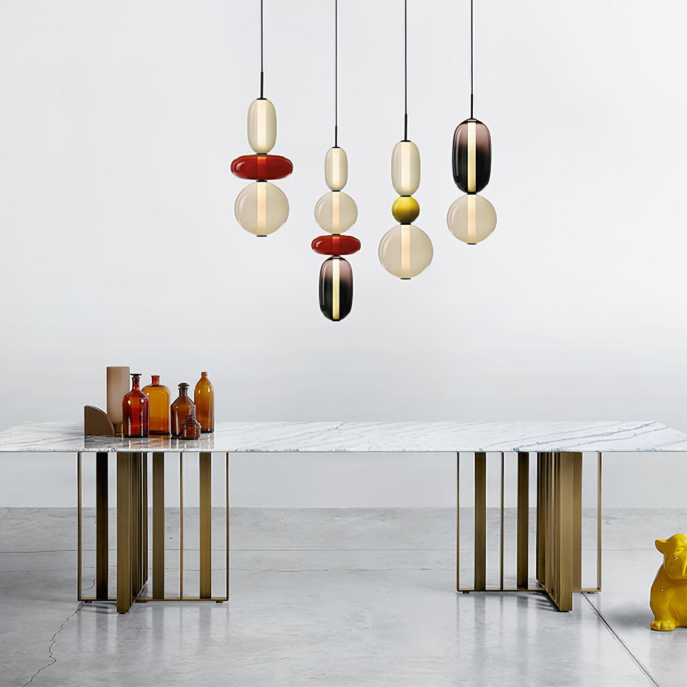 Suspension en verre candi