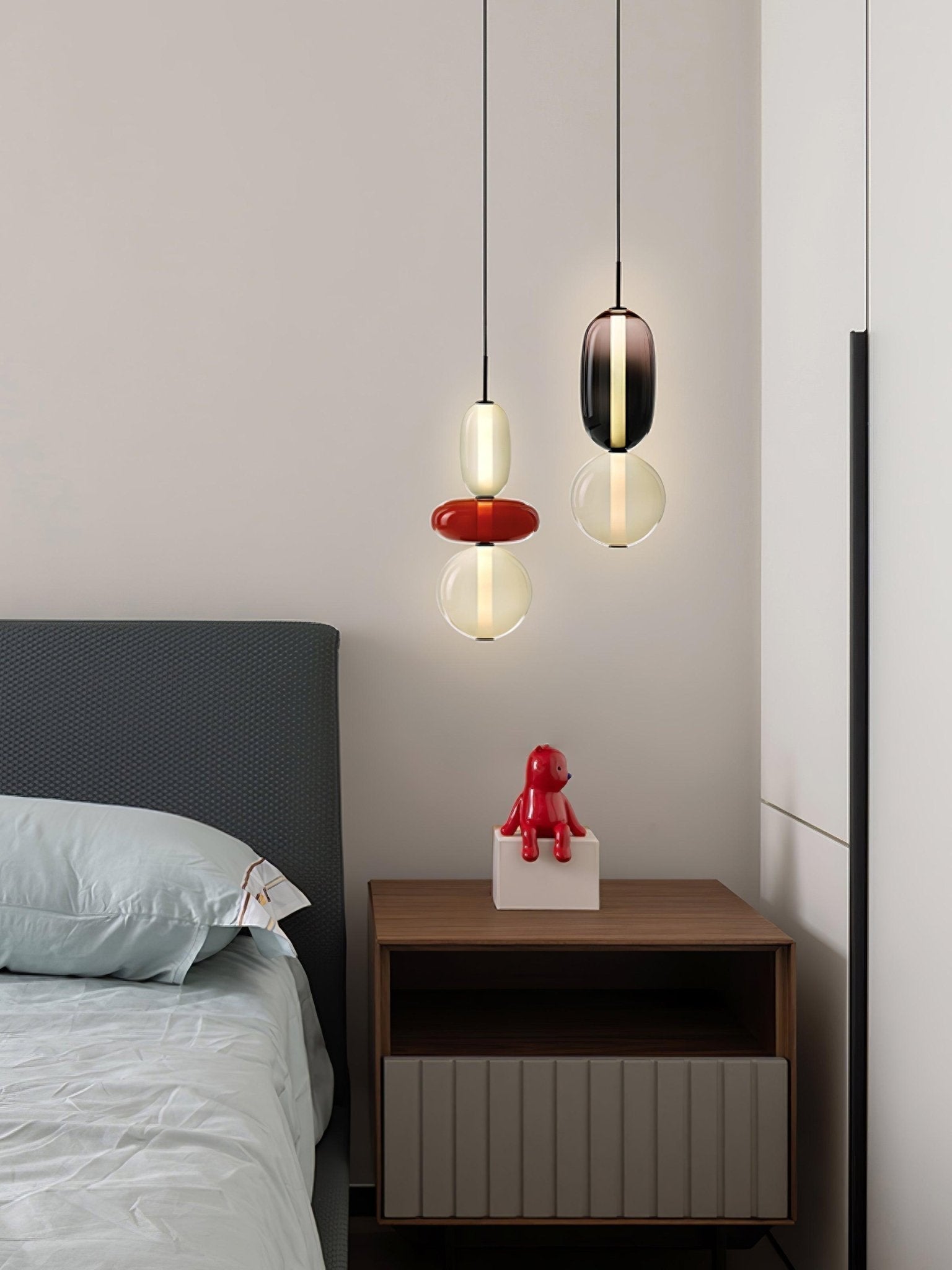 Suspension en verre candi