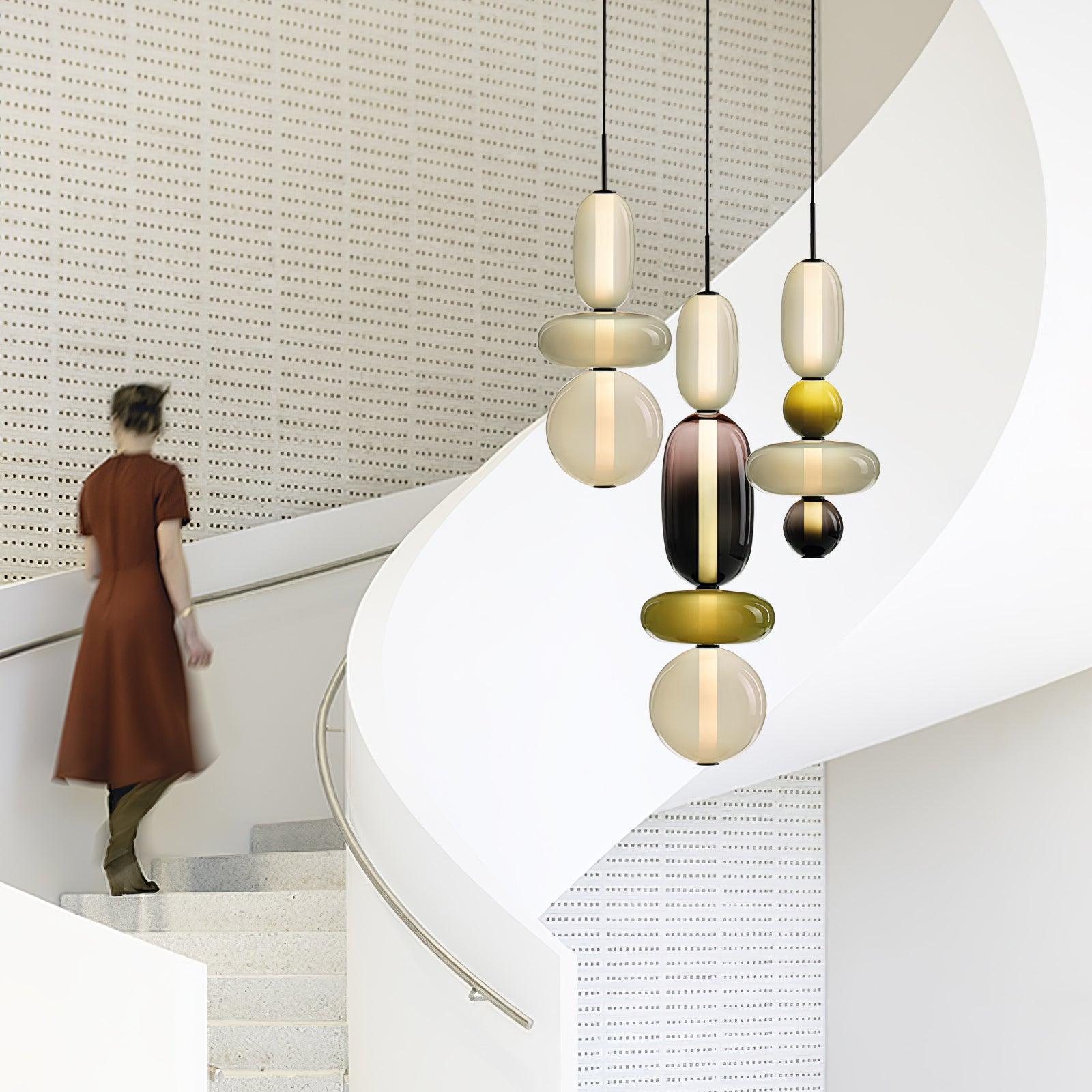 Suspension en verre candi