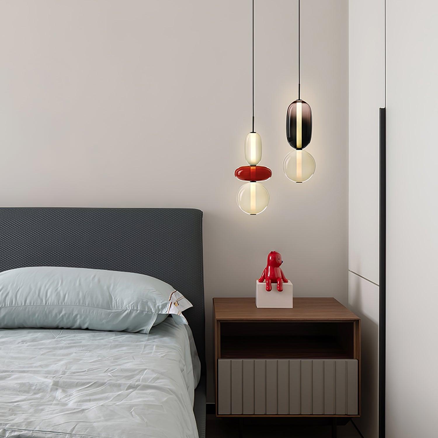 Suspension en verre candi