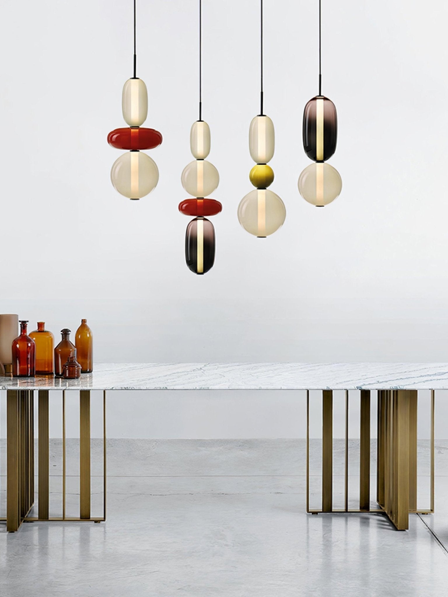Suspension en verre candi