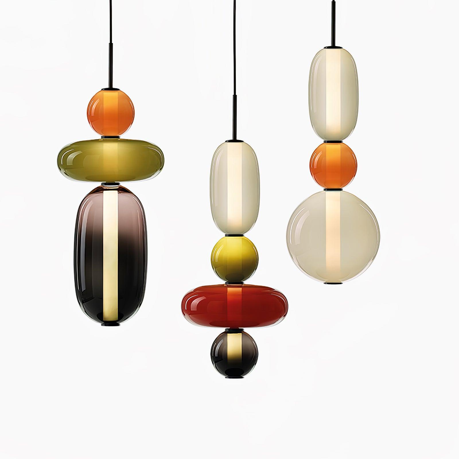 Suspension en verre candi