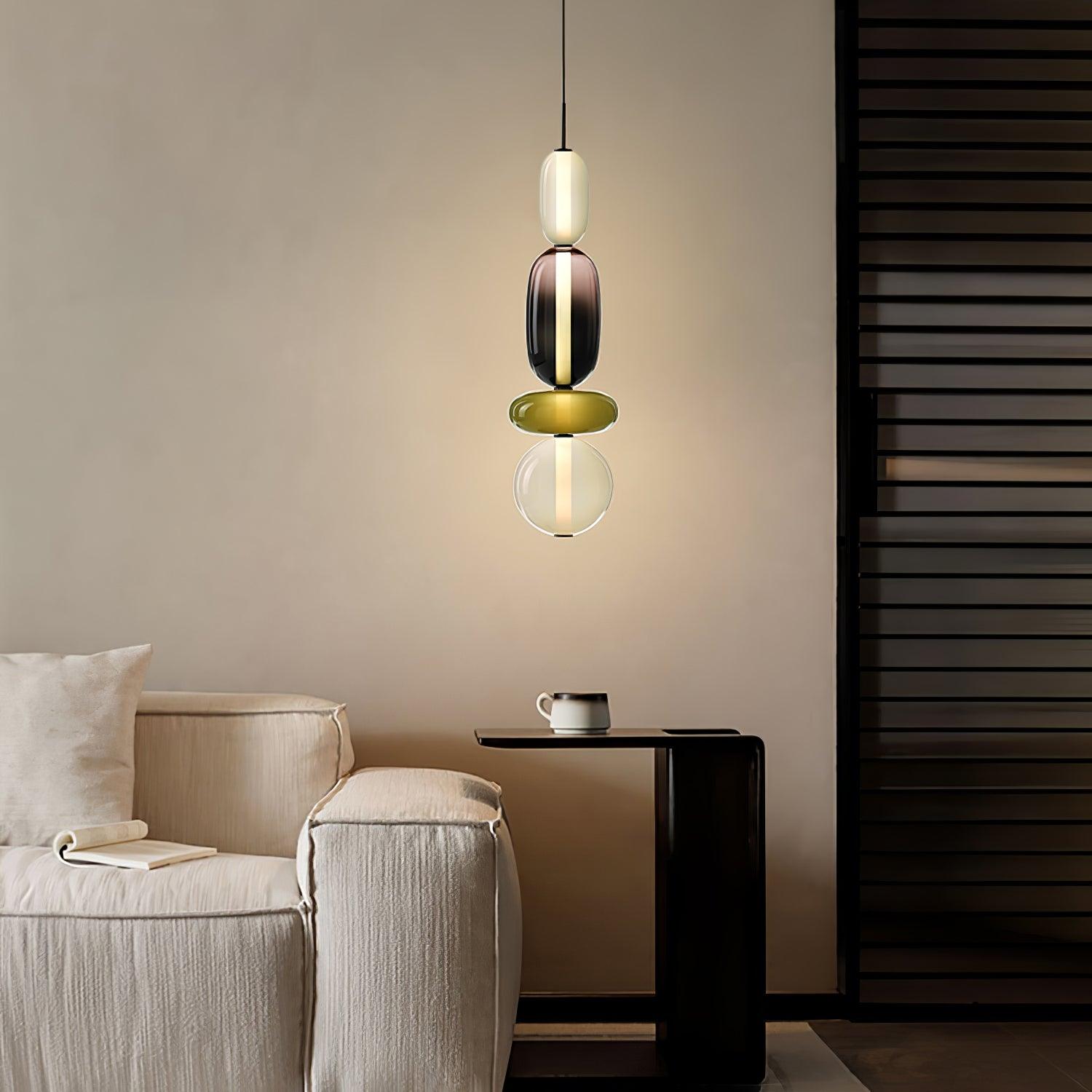 Suspension en verre candi