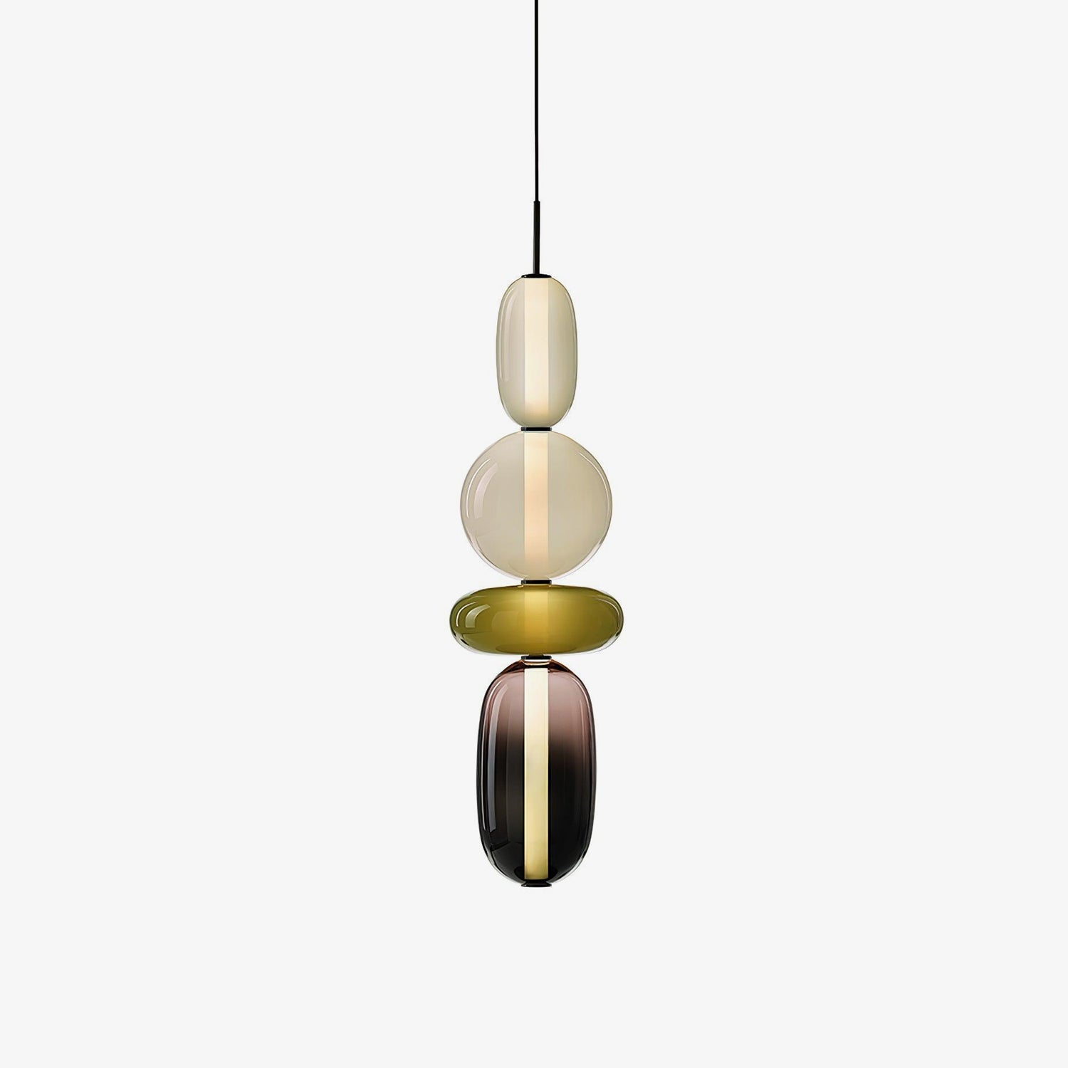 Suspension en verre candi