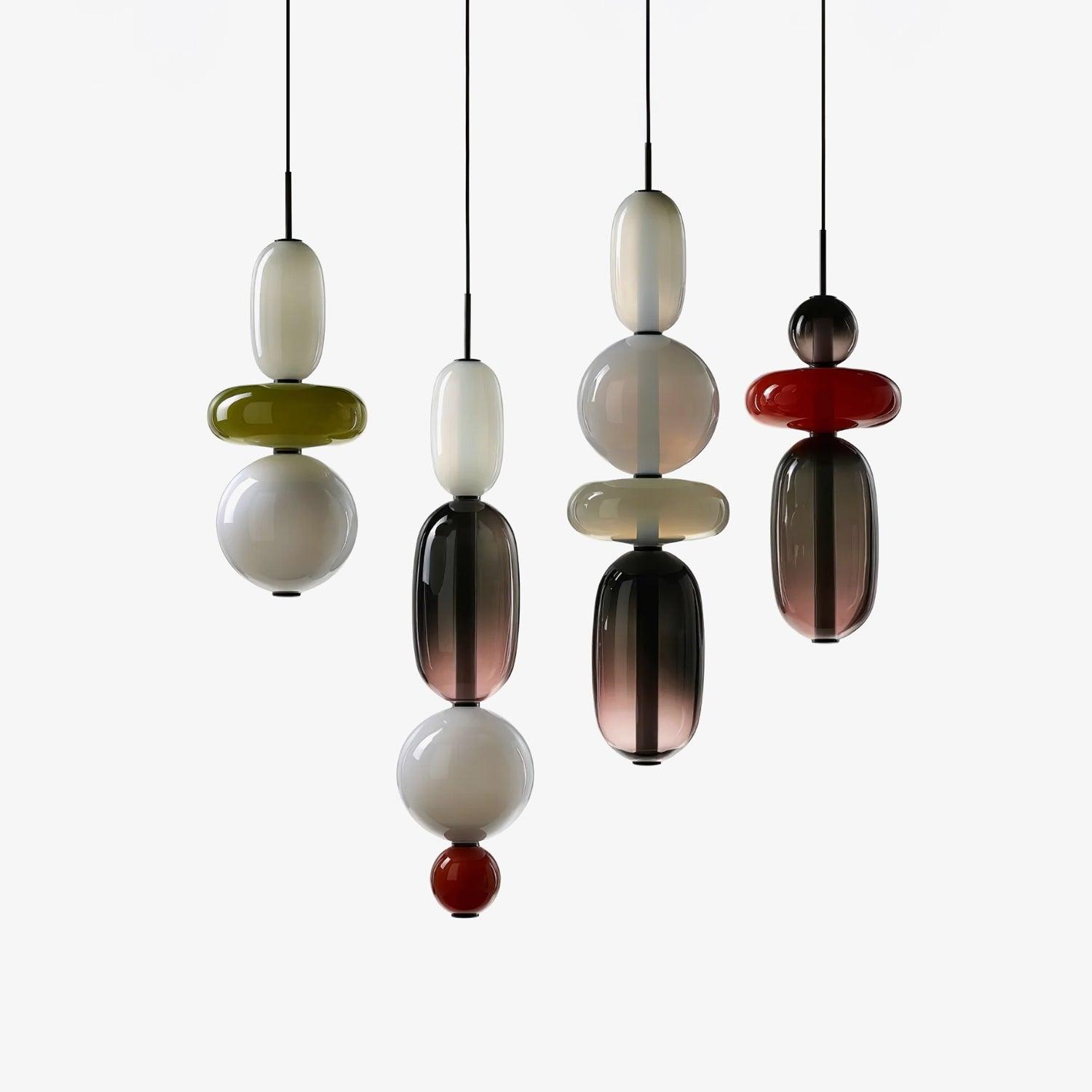 Suspension en verre candi