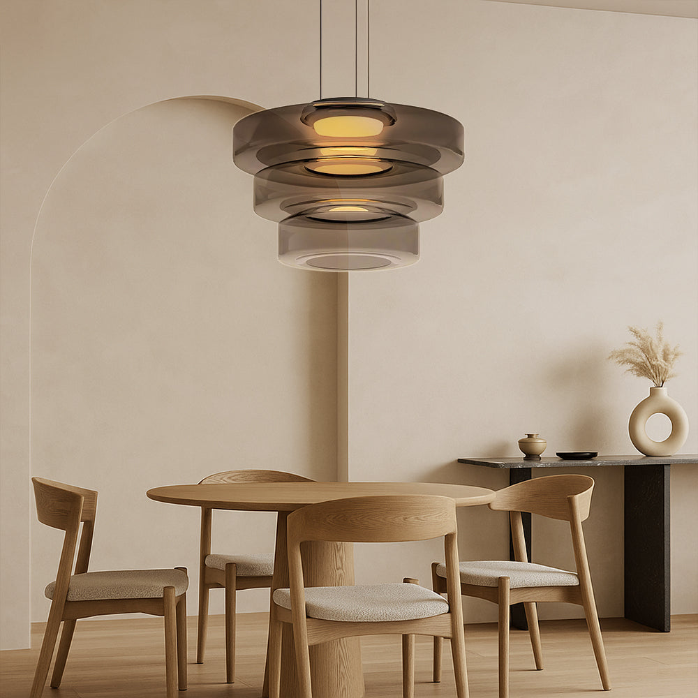 Suspension en verre danois Bauhaus