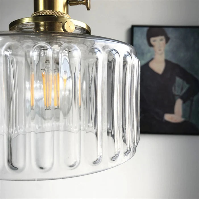 Suspension vintage en cristal