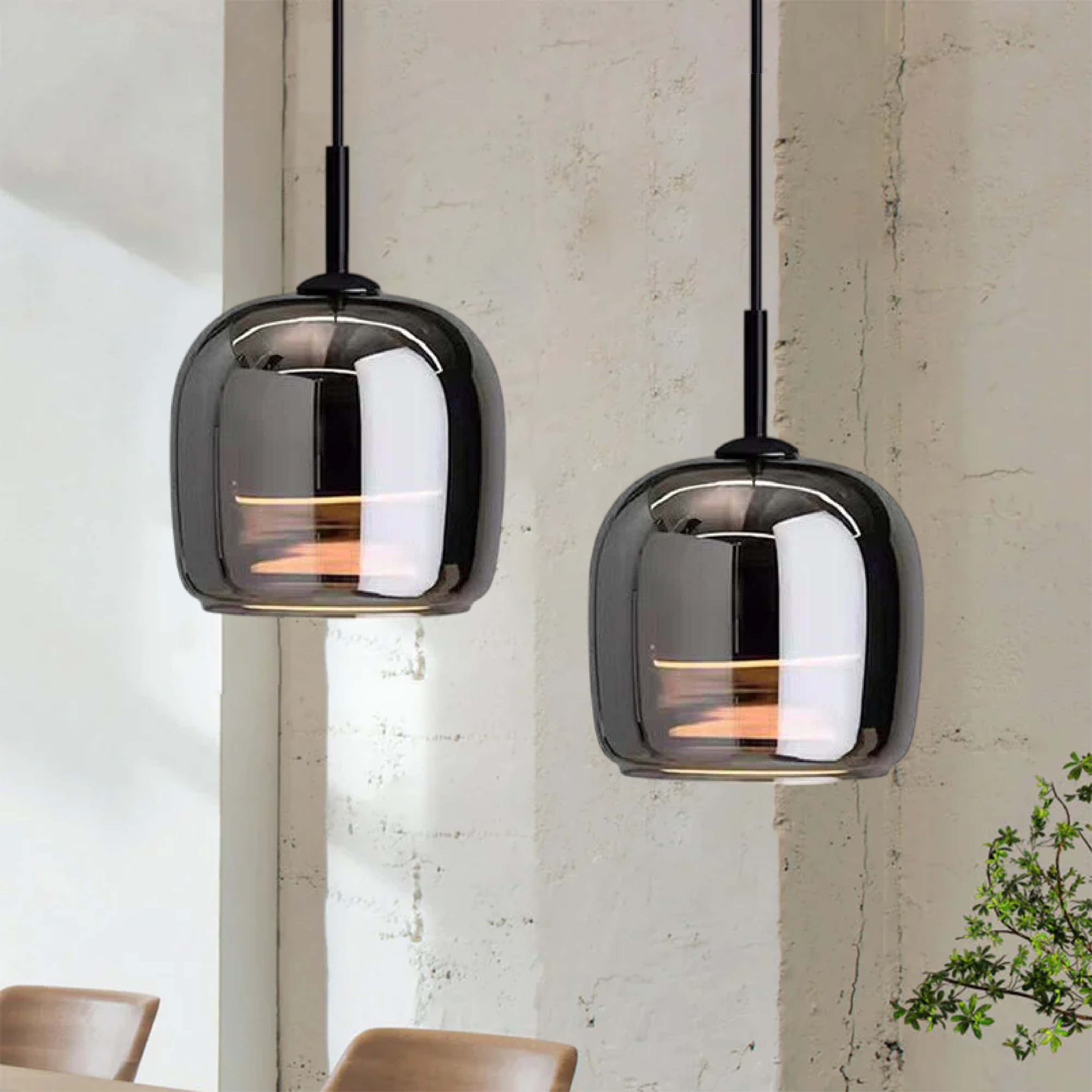 Suspension en verre nordique