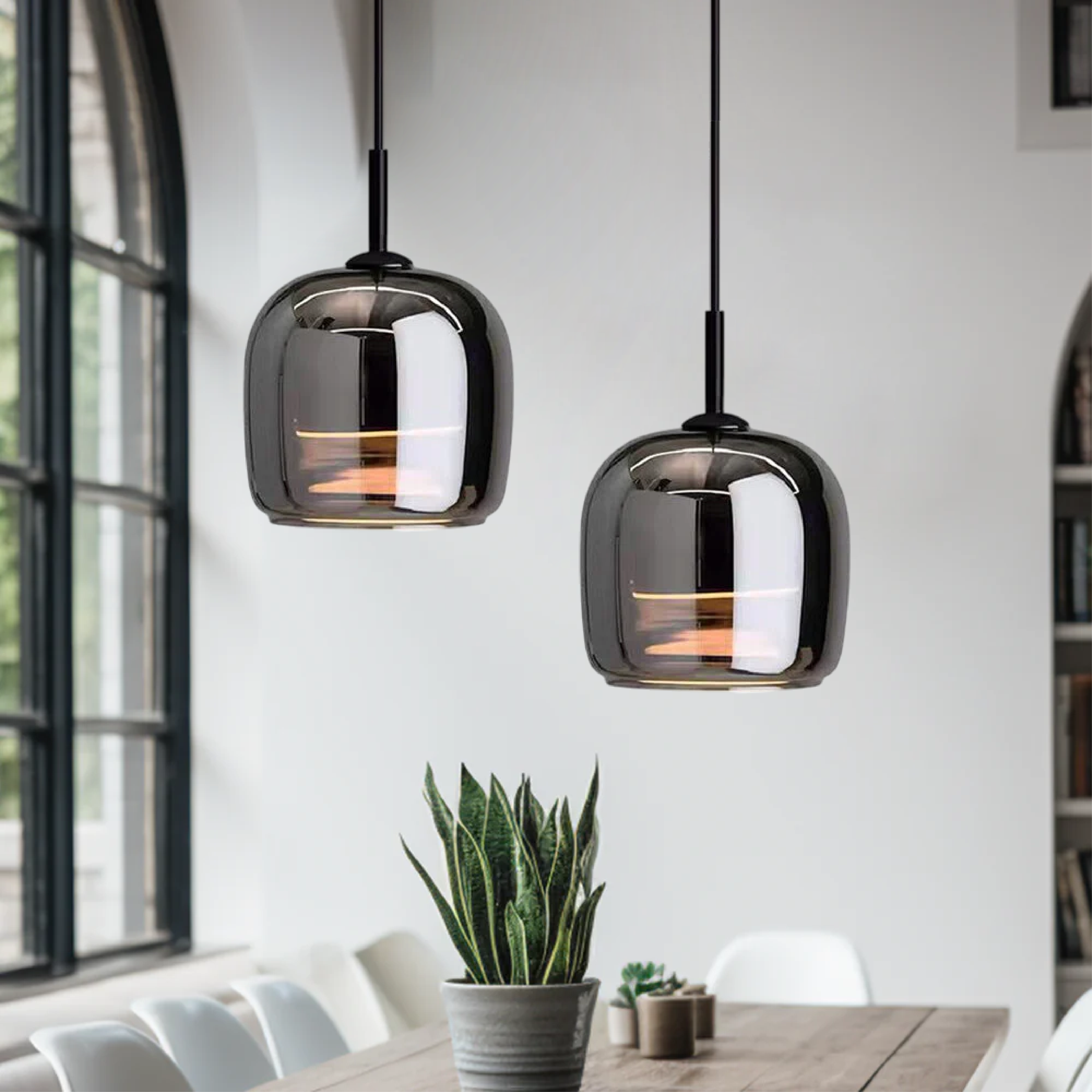 Suspension en verre nordique