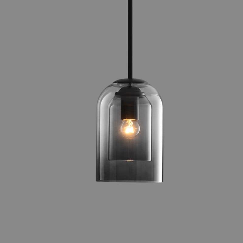 Suspensions Mica Mid-Century avec double verre