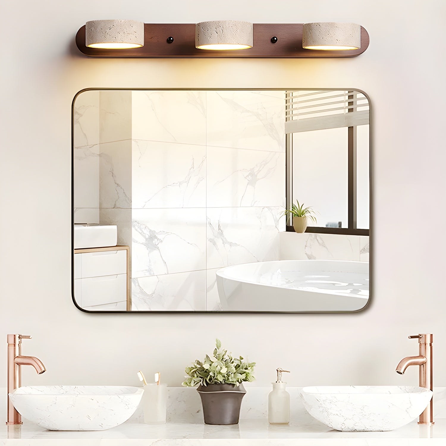Applique murale Travertine Duo