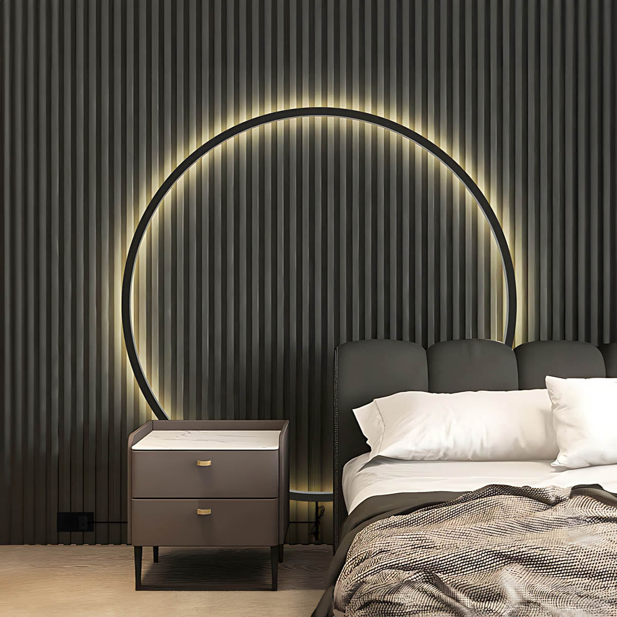 Applique murale ronde Hirid
