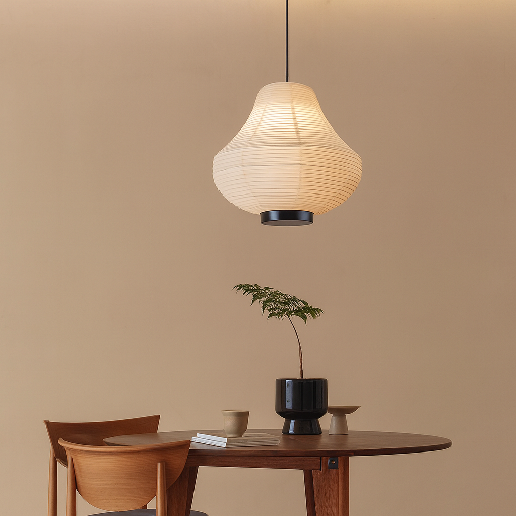 Suspension en papier de riz Wabi Sabi