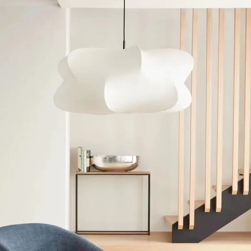 Lampe suspendue en soie japonaise Wabi Sabi