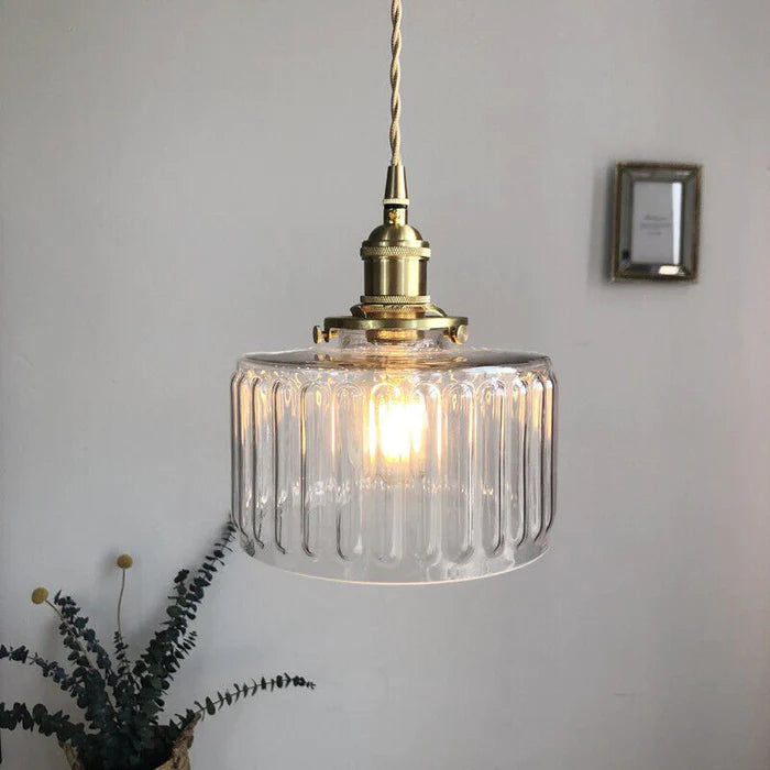 Suspension vintage en cristal
