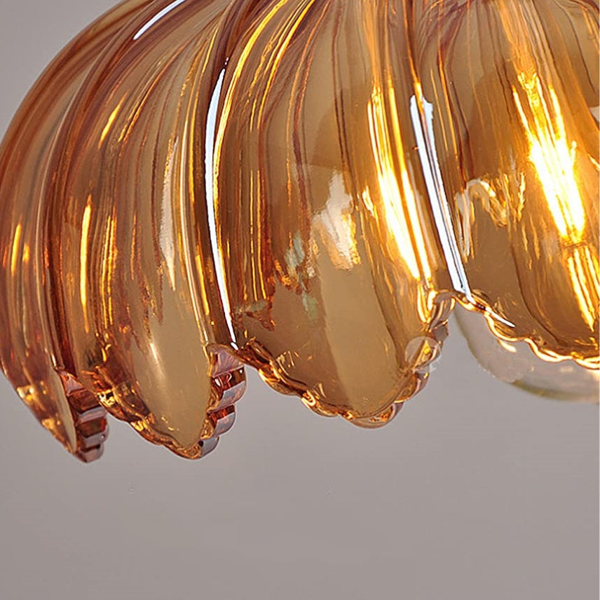 Suspension vintage en verre